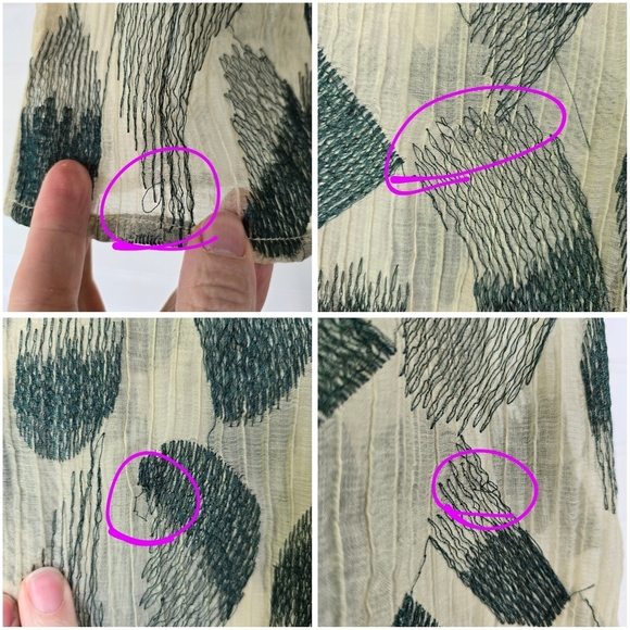 Anthropologie Eri + Ali Embroidered Veranda Blouse Medium - Picture 8 of 8